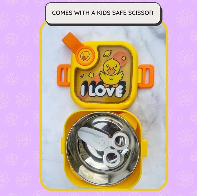 Baby Food Box with Spoon & Scissor